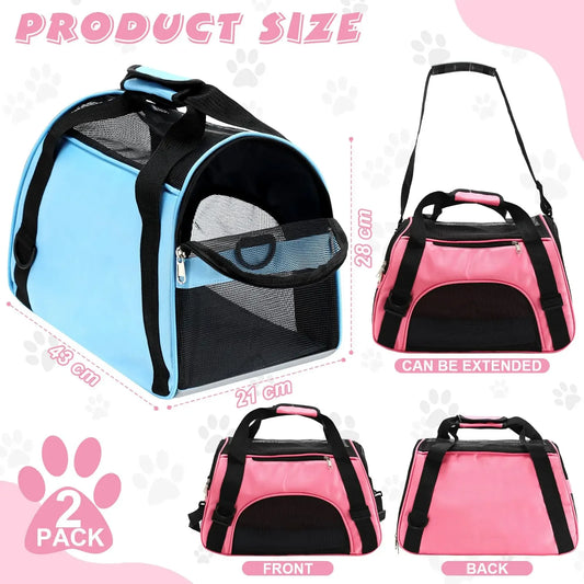 Cat Bags Portable Dog Carrier Bag Mesh Breathable Carrier Bags for Small Dogs Foldable Cats Handbag Travel Pet Bag Transport Bag