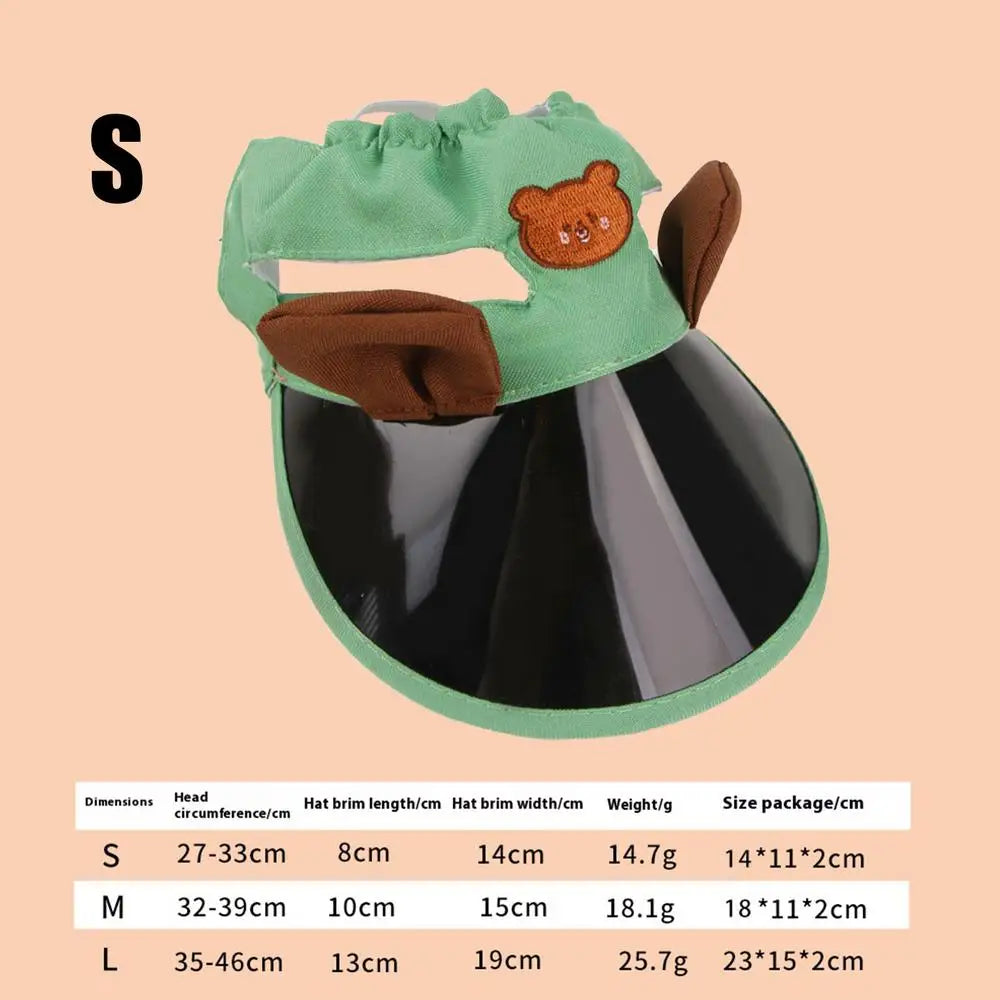 Sun Hat For Dogs Kitten Sports Caps Pet Sun Protection Caps Adjustable Travel Sport Hat Visor Sunbonnet Outfit For Small Puppy