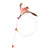 New cat funny cat stick steel wire long pole feather cute cat toy kitten fishing rotating self-pleasure relief pet toy