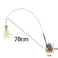 New cat funny cat stick steel wire long pole feather cute cat toy kitten fishing rotating self-pleasure relief pet toy
