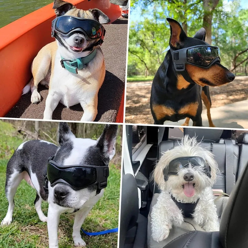 Pet Goggles Outdoor Travel UV Protection Cat Dog Sunglasses Adjustable Snow Windproof Soft Frame Pet Goggles Dog Accessories
