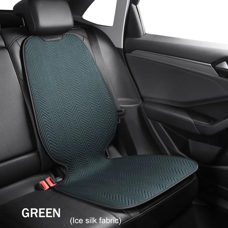 Car Seat Safety Protector Leather Pad for Kids Baby Pets Universal Rear Seat Cushion Child Protective Mat With Storage Net Cover