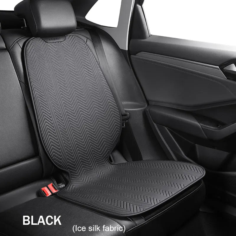 Car Seat Safety Protector Leather Pad for Kids Baby Pets Universal Rear Seat Cushion Child Protective Mat With Storage Net Cover