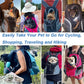 New Double Shoulder Portable Travel Backpack Outdoor Pet Dog Carrier Bag Pet Dog Front Bag Mesh Backpack