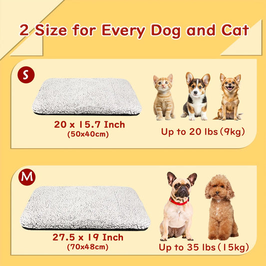 Self-Heating Pet Pads Blanket Puppy Pad Warm Cushion Mat for Cats Dogs Washable Pets with Thermal Cats Dogs Bed