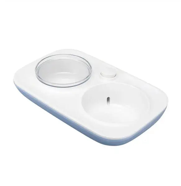 2280ml Double Dog Bowl Pet Feeding Station ABS 2 in 1 Automatic Water Dispenser Food Bowls Feeder Solution for Dogs Cat Supplies