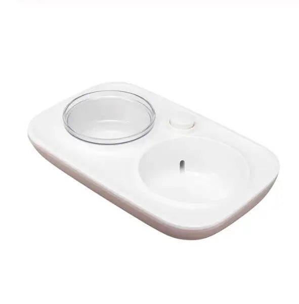 2280ml Double Dog Bowl Pet Feeding Station ABS 2 in 1 Automatic Water Dispenser Food Bowls Feeder Solution for Dogs Cat Supplies