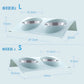 Double Bowls Pet dog cat Feeding Station Stainless Steel Water Food Bowls Feeder Solution for Dogs Cats supplies