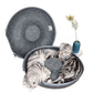 B-Tunnel Donut Cat Bed Interactive Tunnel Pet Felt Indoor Toys Cats House Kitten Training Toy Cat Kennel Cat Accessories