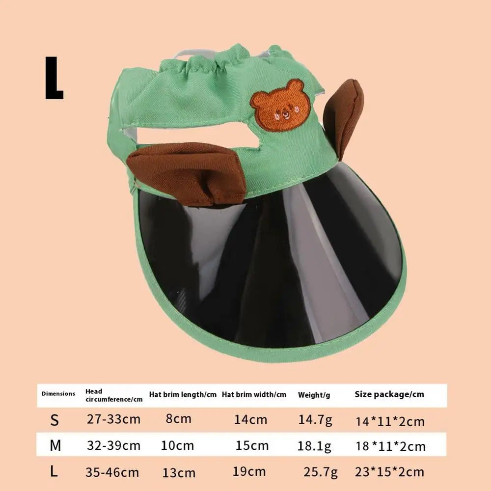 Sun Hat For Dogs Kitten Sports Caps Pet Sun Protection Caps Adjustable Travel Sport Hat Visor Sunbonnet Outfit For Small Puppy
