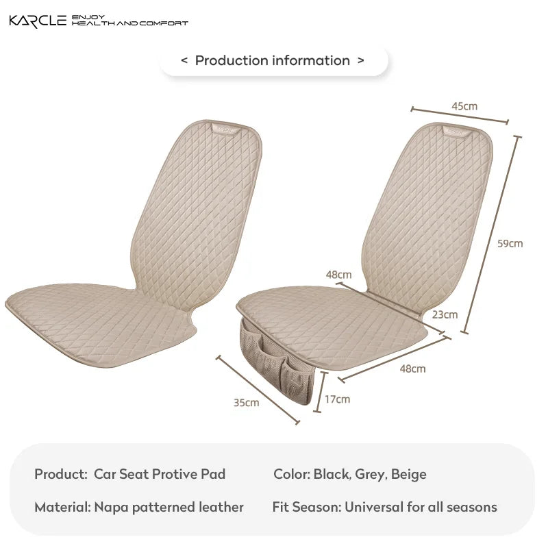 Car Seat Safety Protector Leather Pad for Kids Baby Pets Universal Rear Seat Cushion Child Protective Mat With Storage Net Cover