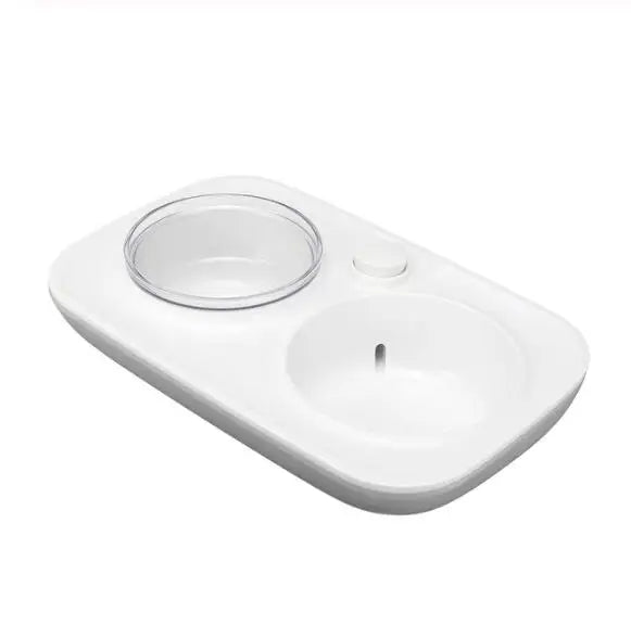 2280ml Double Dog Bowl Pet Feeding Station ABS 2 in 1 Automatic Water Dispenser Food Bowls Feeder Solution for Dogs Cat Supplies