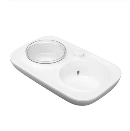 2280ml Double Dog Bowl Pet Feeding Station ABS 2 in 1 Automatic Water Dispenser Food Bowls Feeder Solution for Dogs Cat Supplies