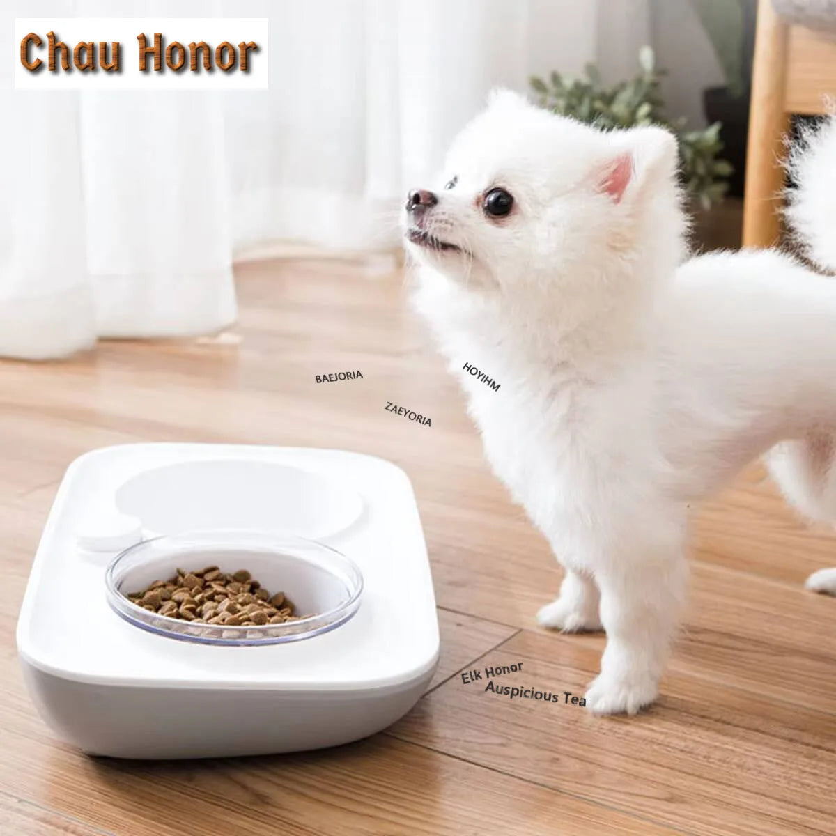 2280ml Double Dog Bowl Pet Feeding Station ABS 2 in 1 Automatic Water Dispenser Food Bowls Feeder Solution for Dogs Cat Supplies