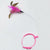 New cat funny cat stick steel wire long pole feather cute cat toy kitten fishing rotating self-pleasure relief pet toy