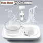 2280ml Double Dog Bowl Pet Feeding Station ABS 2 in 1 Automatic Water Dispenser Food Bowls Feeder Solution for Dogs Cat Supplies