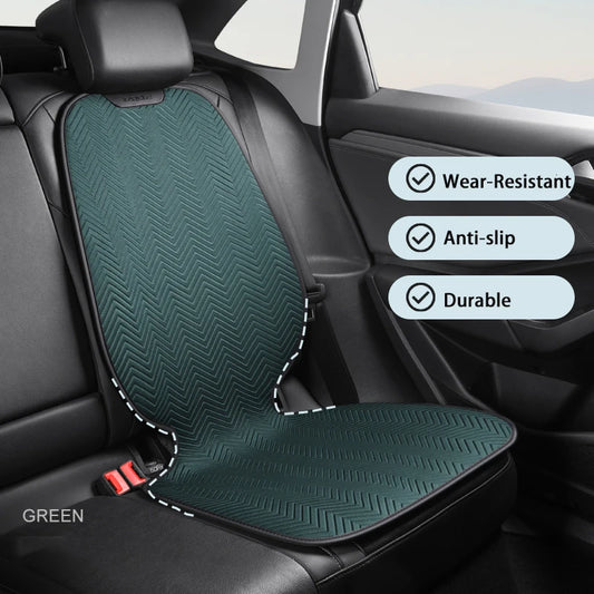 Car Seat Safety Protector Leather Pad for Kids Baby Pets Universal Rear Seat Cushion Child Protective Mat With Storage Net Cover